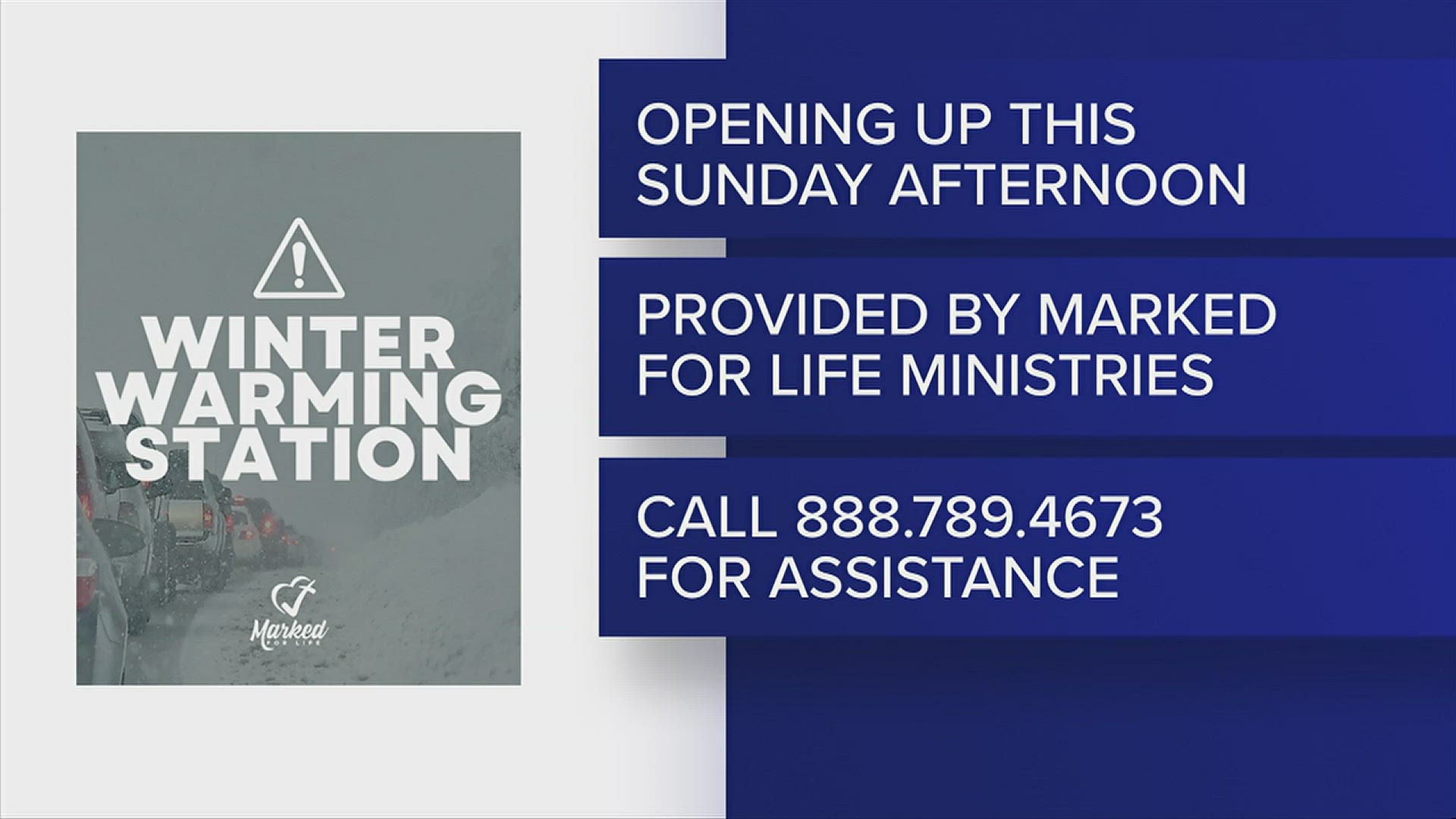 Contact Marked for Life Ministries if you or someone you know is in need