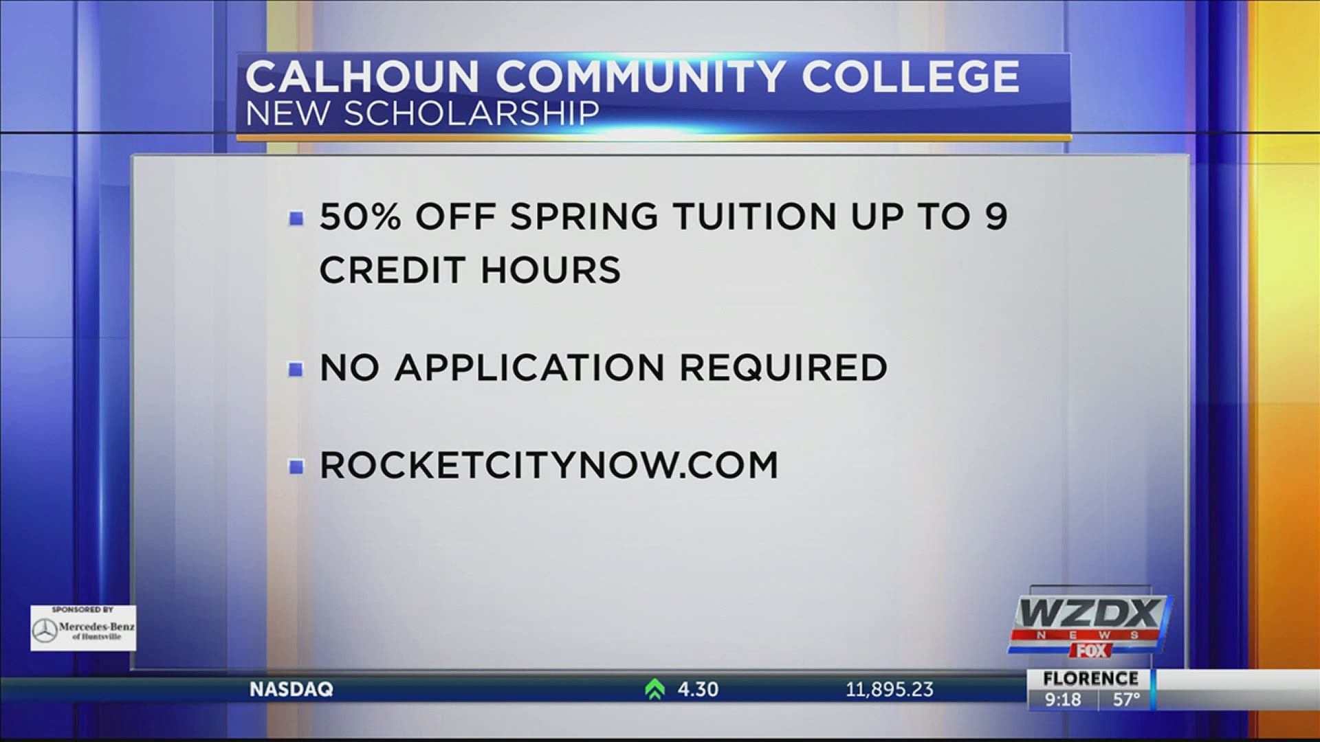 Calhoun Community College is offering a new scholarship for the Spring 2021 semester.