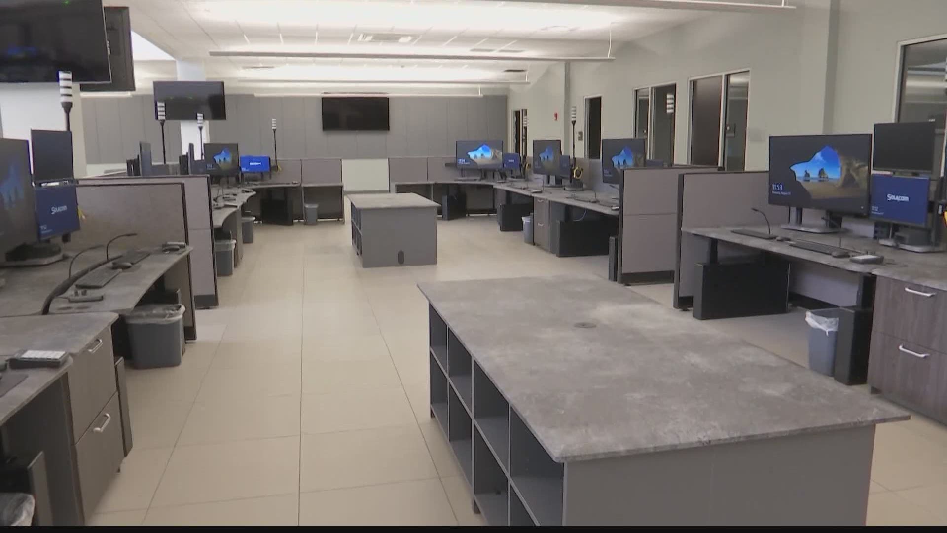 In about a month, 911 operators will be able to move into their new facility in Huntsville/Madison County.
