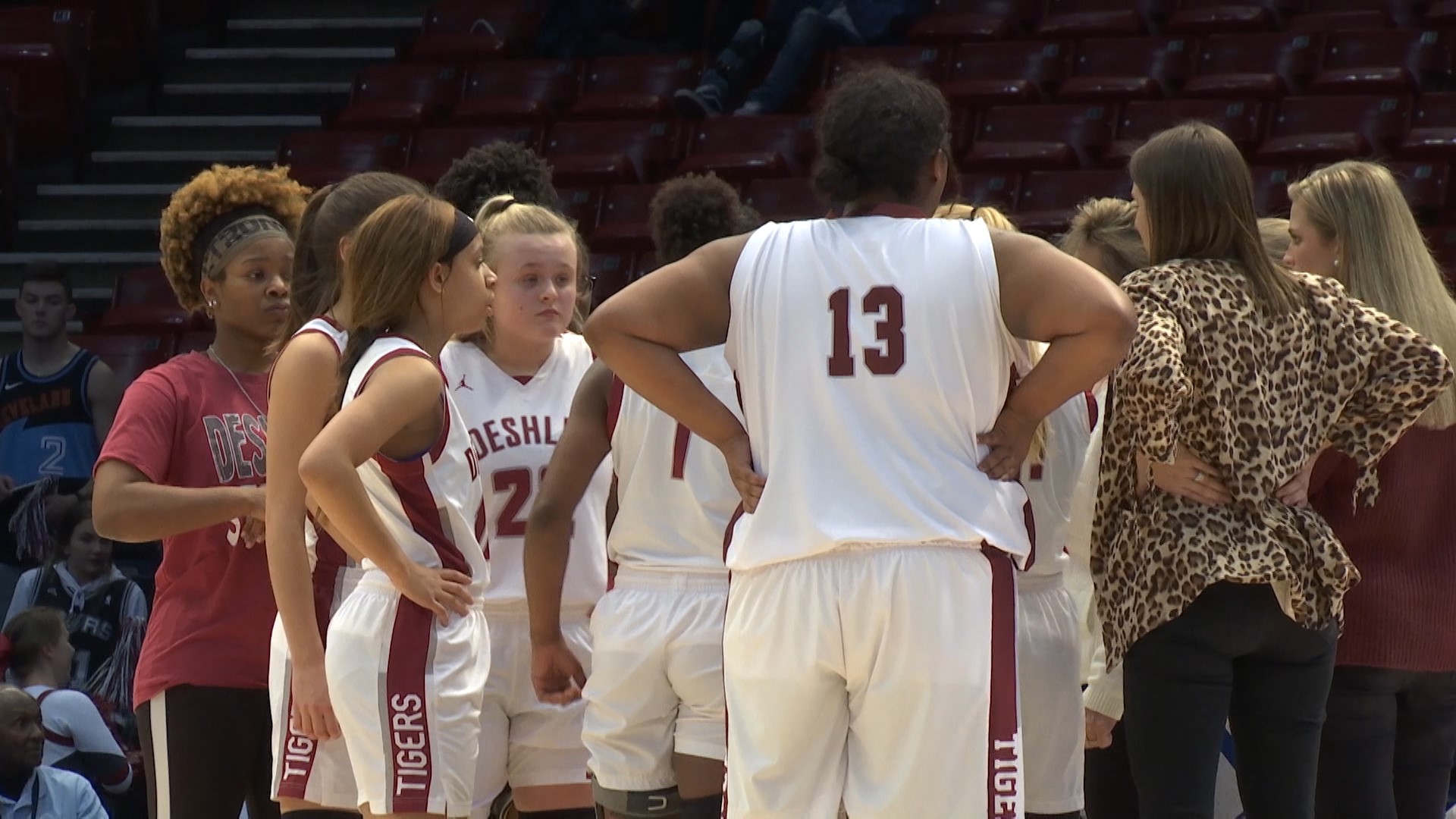 Deshler's Lady Tigers sank 11 3-point goals Tuesday night the Class 4A semifinals en route to a 64-52 victory over Sumter Central in the 98th AHSAA State Basketball