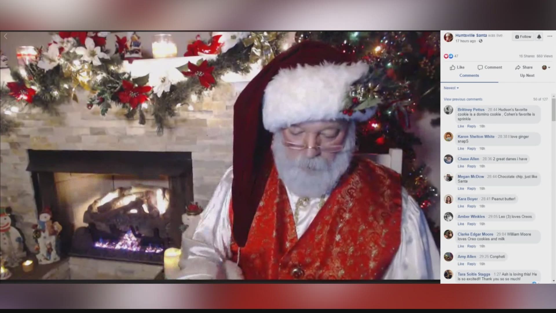 Bob Boyer, aka Huntsville Santa, is going live on Facebook to give families a break from the pandemic.