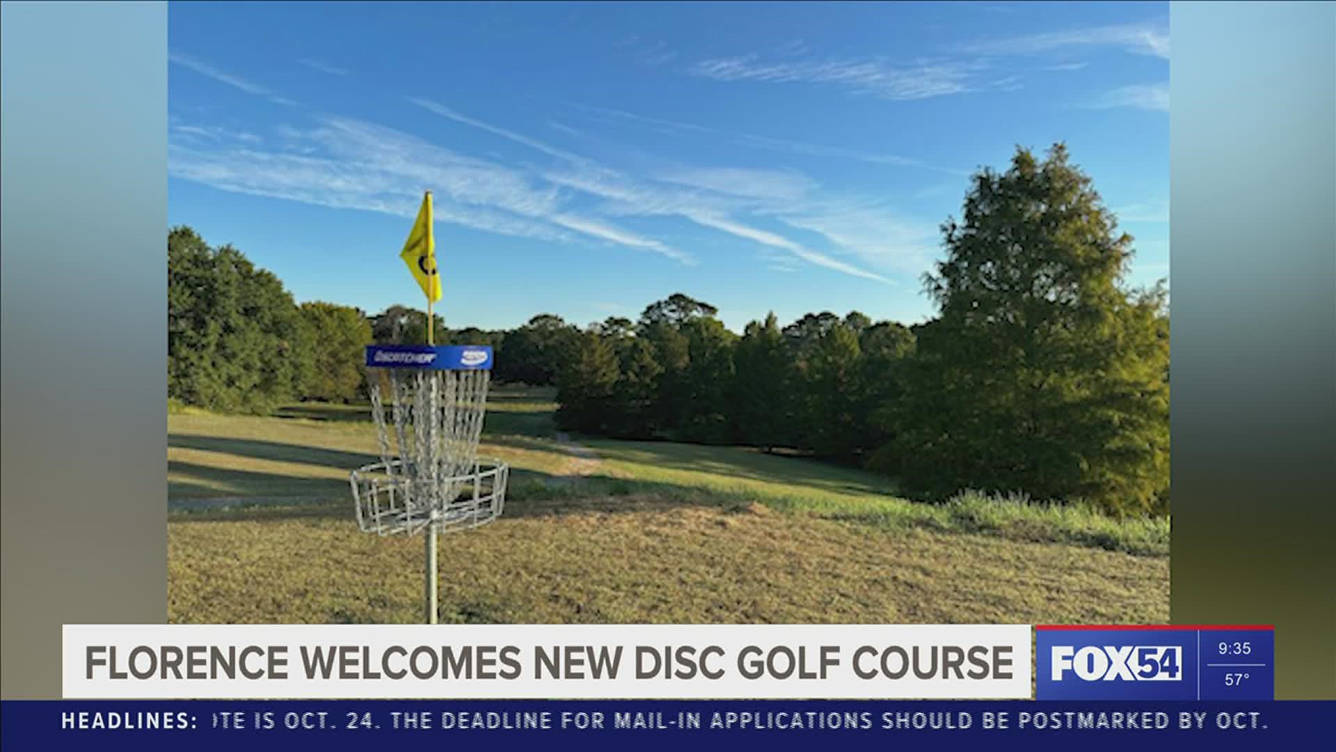 The new course boast 18 holes with 25 Innova discatcher targets.