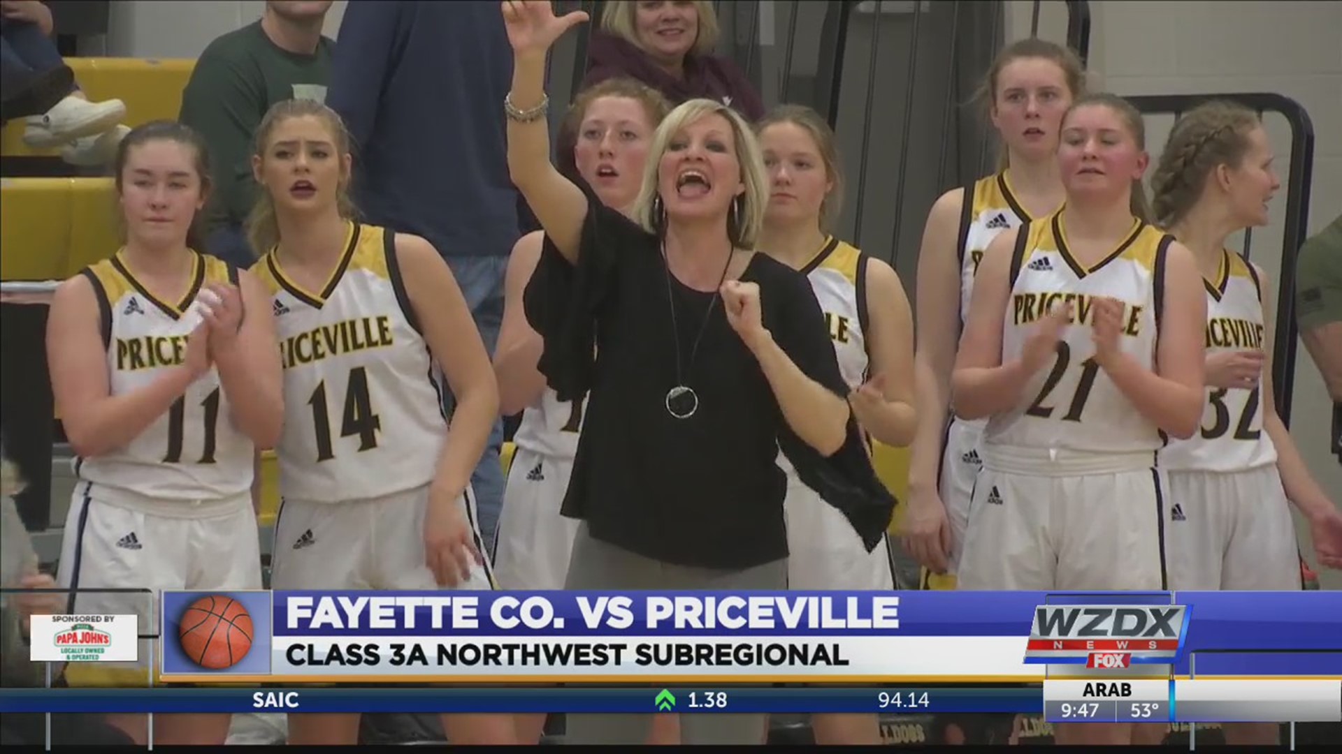 The Priceville Lady Bulldogs defeated Fayette County, 70-23 in the subregionals on Monday Night. The Lady Bulldogs will advance to the AHSAA Regionals, later this week.