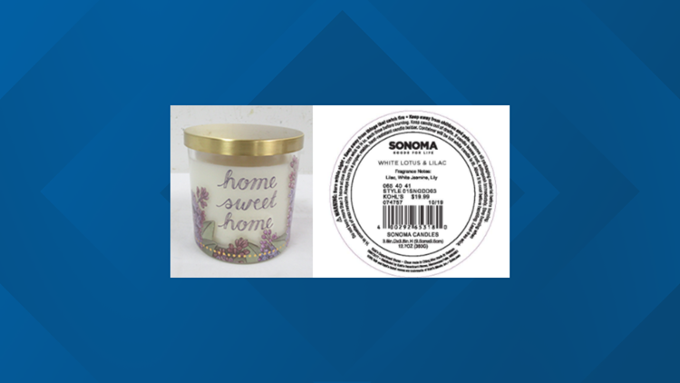 Kohl's Recalls Three-Wick SONOMA Goods For Life Branded Candles Due to Fire  and Burn Hazards