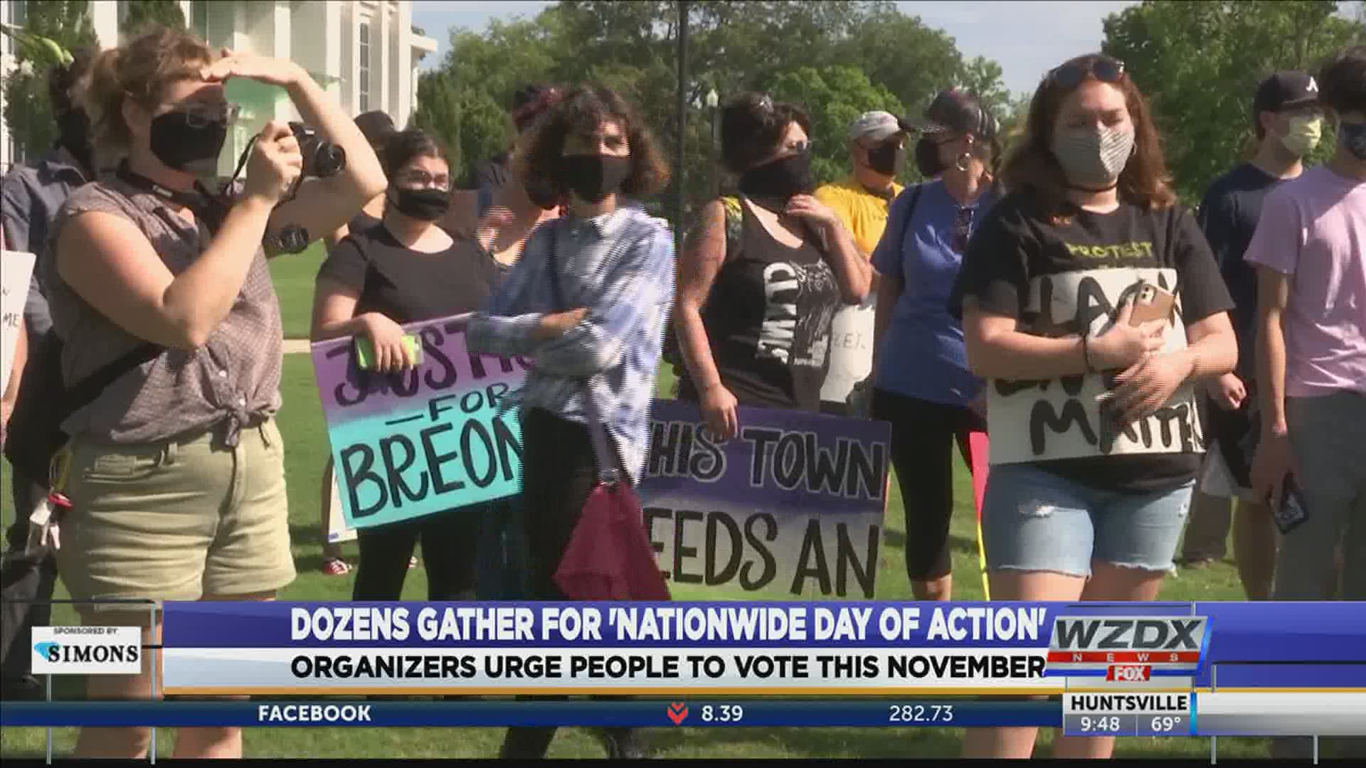 Organizers gather in Huntsville for 'Nationwide Day of Action/Protest'