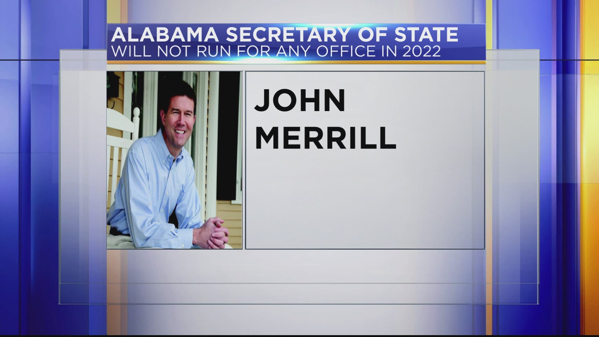 A report from AL.com says Secretary of State John Merrill admitted to having an affair with a 44-year-old woman.