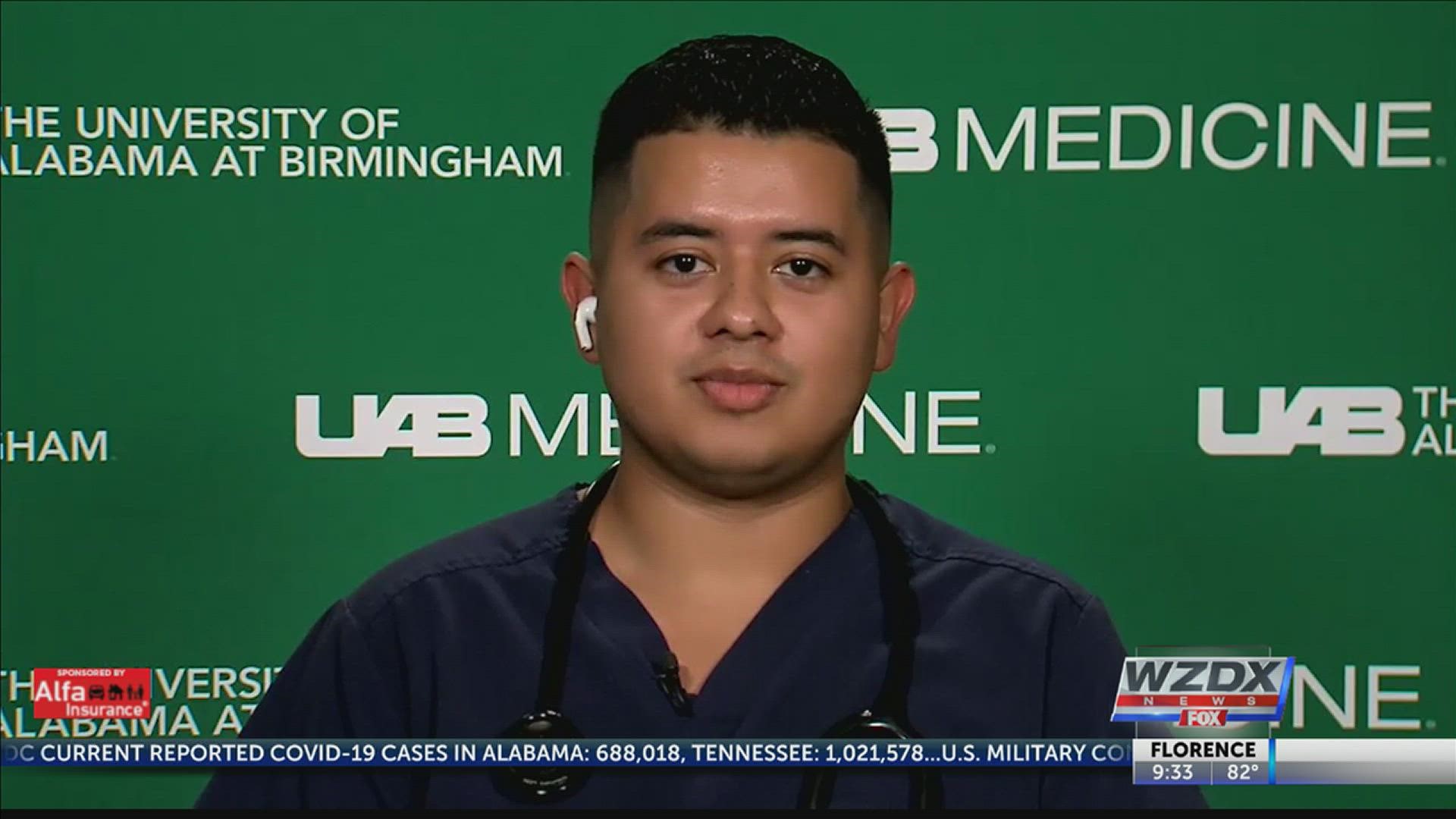 Recent Auburn nursing graduate Anderson Lopez-Castillo says, “I cannot wait for this to be over, or for us to make some type of progress."