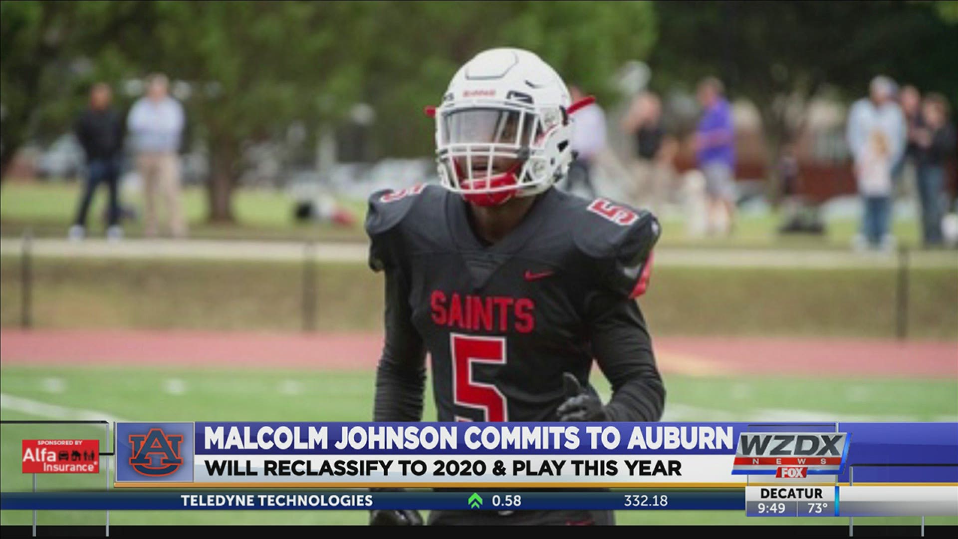 4-star wide receiver Malcolm Johnson committed to Auburn and will arrive on campus next week after reclassifying.