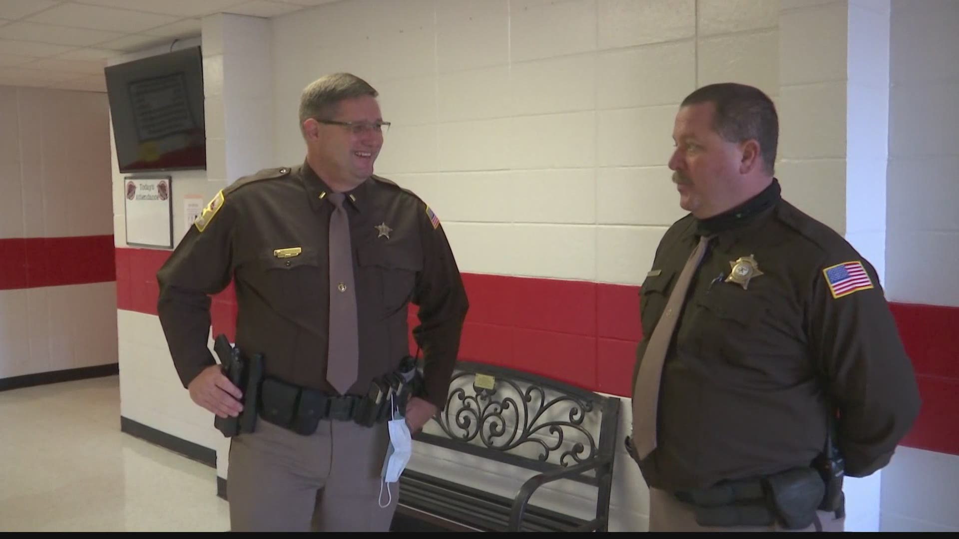 Limestone County Sheriff's Deputy Jason Pendergrass is a School Resource Officer for Elkmont High and Elementary Schools.