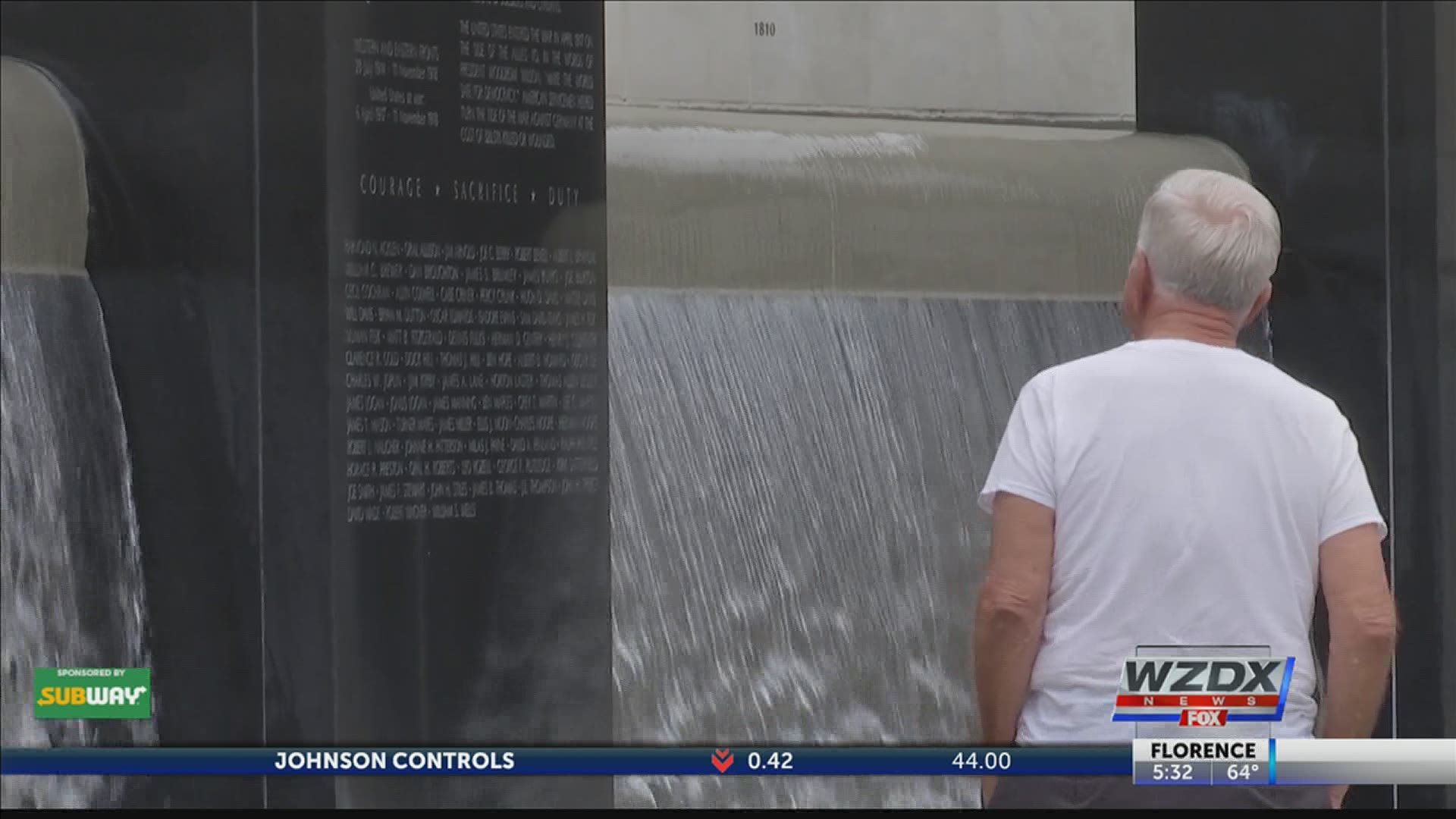 Bugler Robert Slamp played Taps at 11:00 a.m. at the Huntsville Madison County Veterans Memorial to remember the nation's veterans who have passed away.