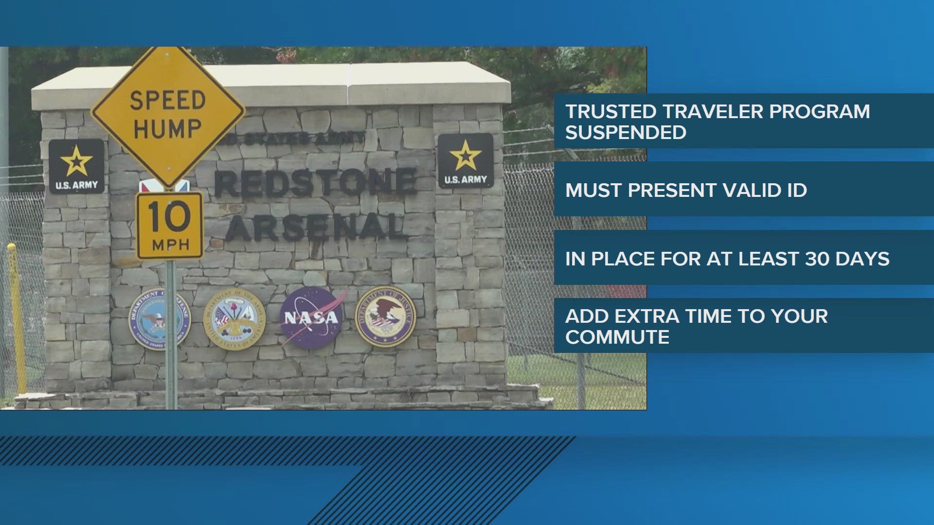 Redstone Arsenal halts Trusted Traveler Program, tightens ID checks for ...