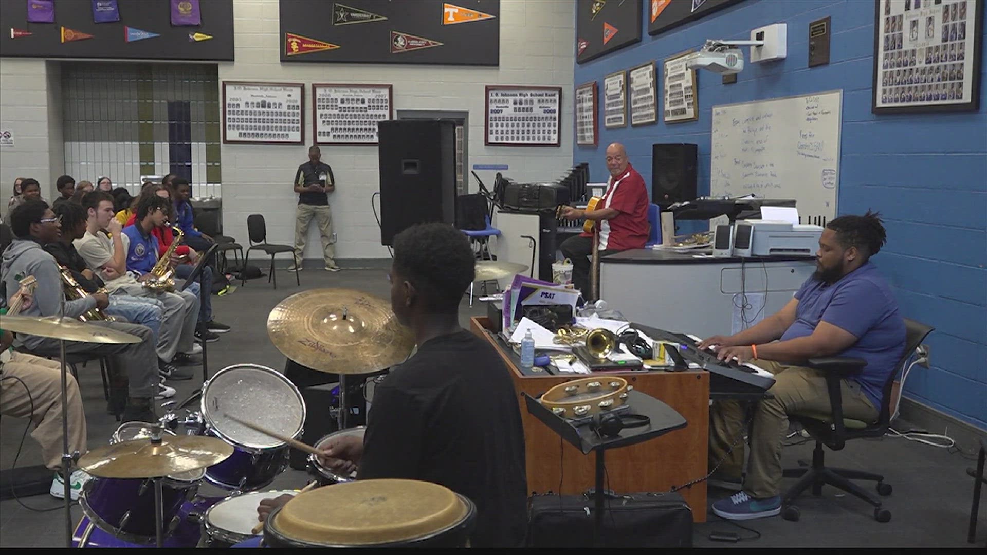 Huntsville Music Month may soon be over, but the inspiration from jazz musicians to local band students keeps going.