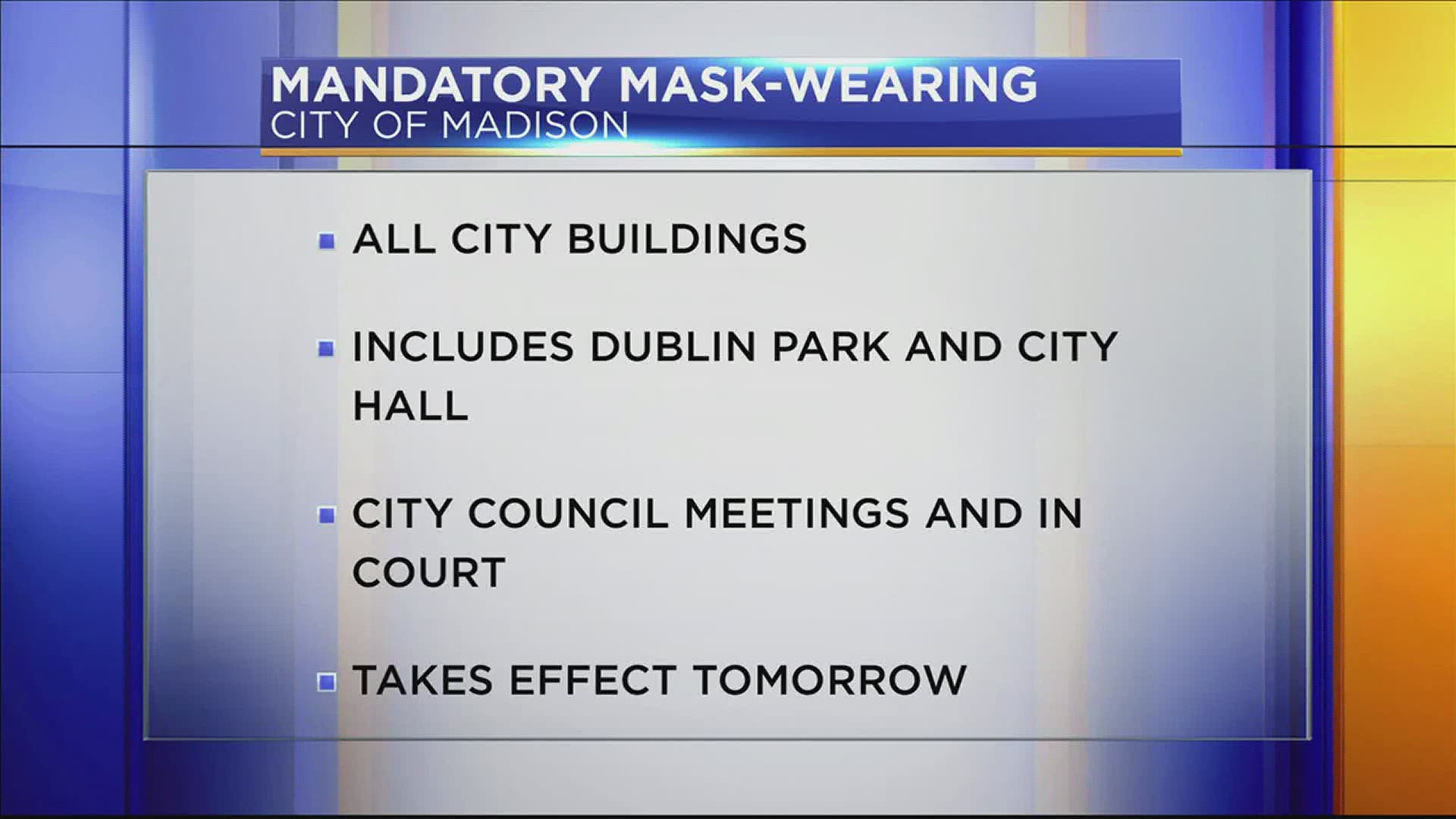 Due to the big spike in cases, the City of Madison is changing its rules in city buildings.