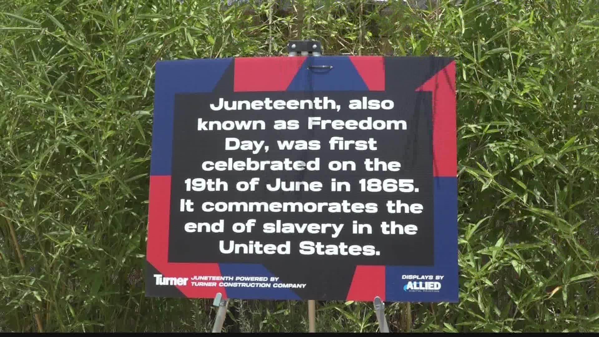 Juneteenth officially lands on June 19 every year and is a federal holiday that commemorates the end of slavery in the confederate states.