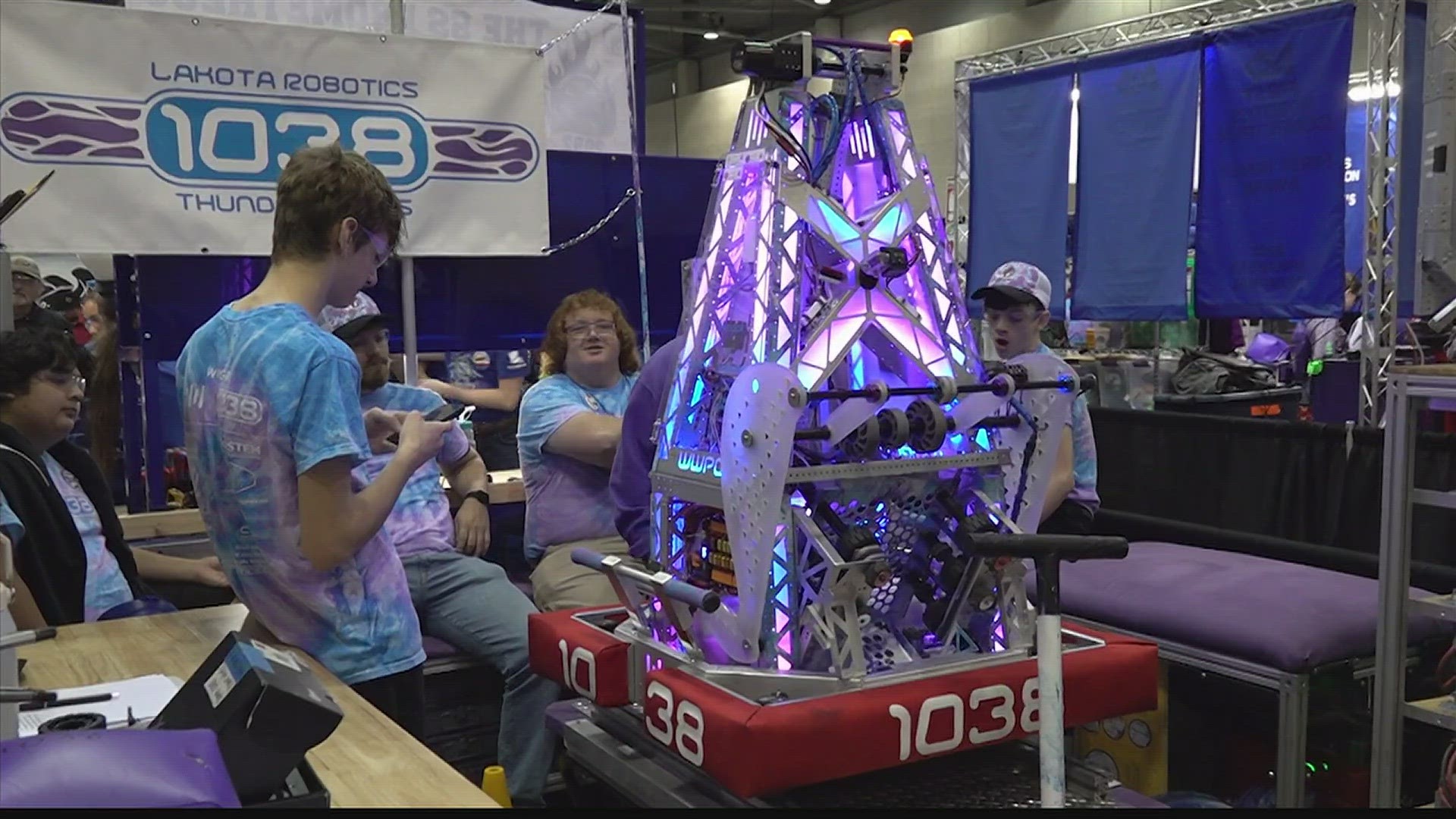 More than 1,000 kids from around the world meet at the VBC this weekend for the annual FIRST Robotics Competition.