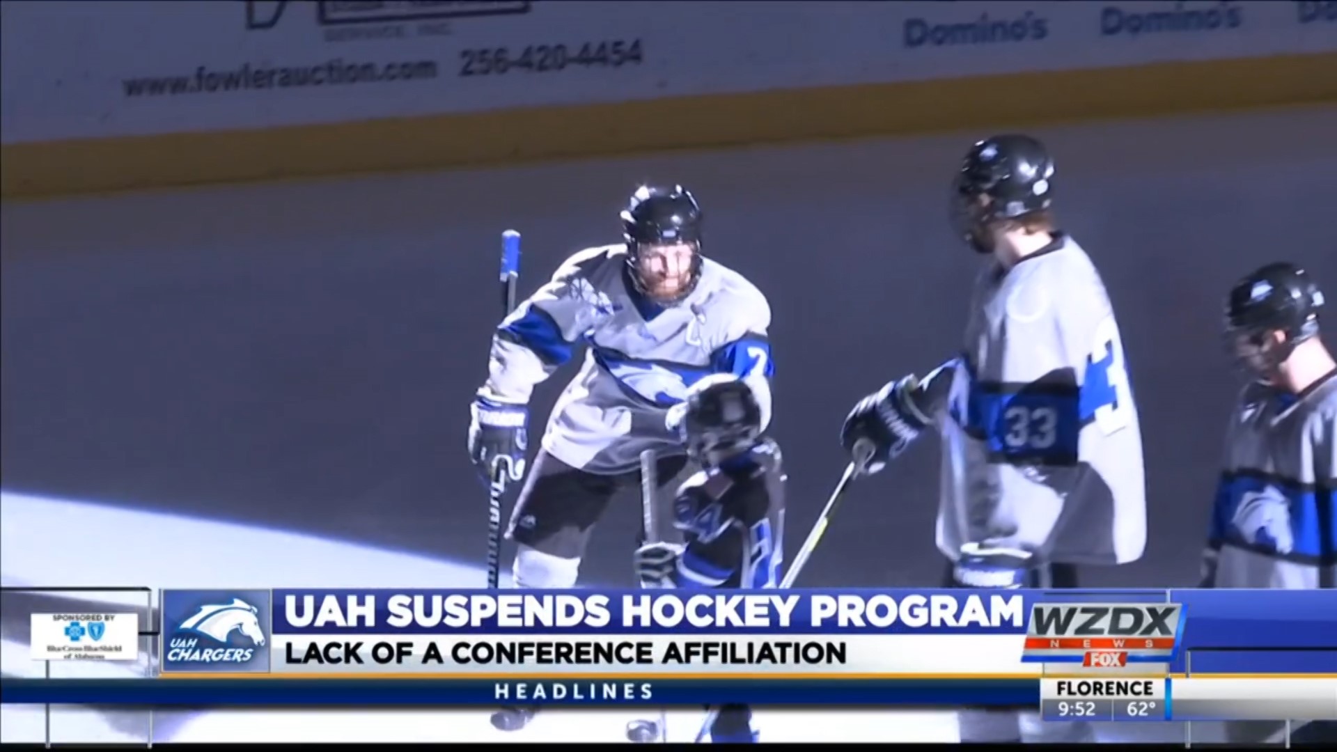 UAH has not secured a conference home for the upcoming season, and therefore must suspend its hockey operations, effective immediately.