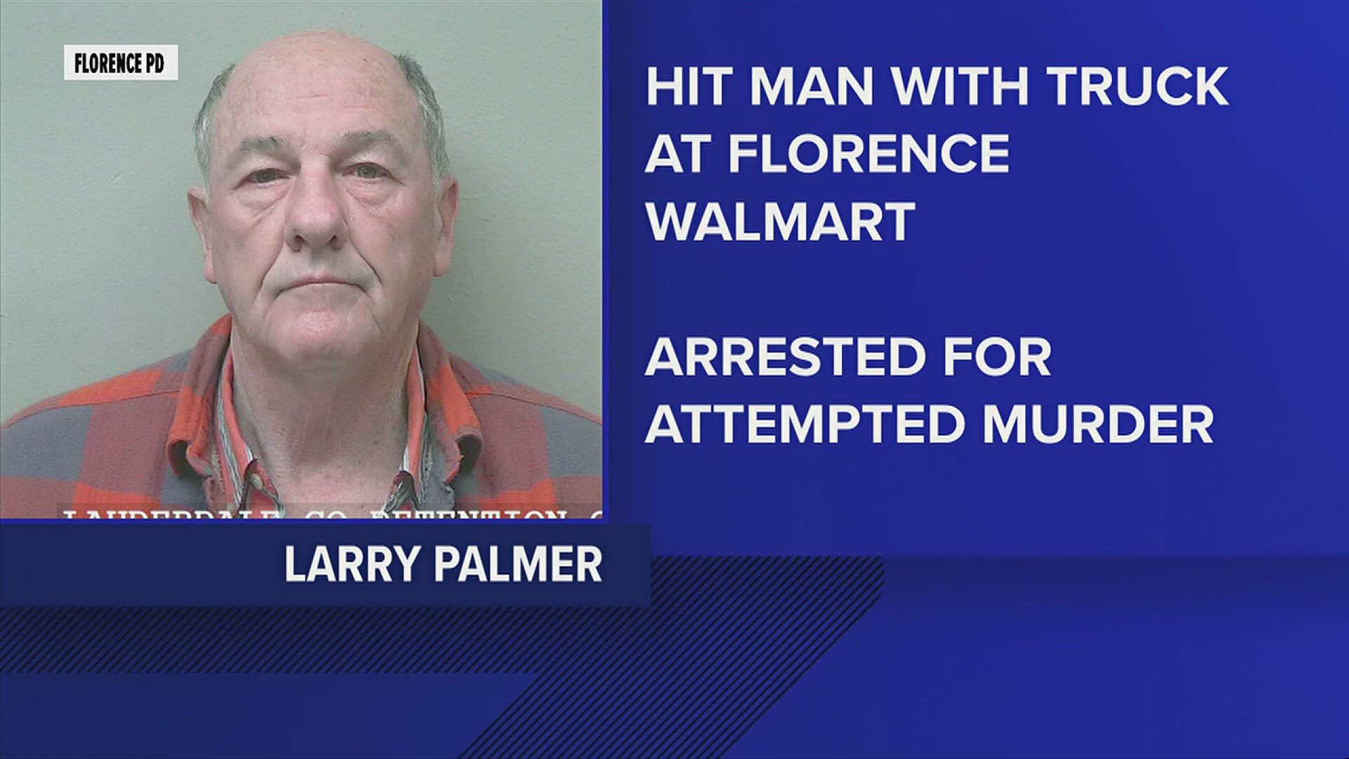 Police say Larry Palmer allegedly hit a man in a Walmart parking lot and then confronted the victim with a gun.