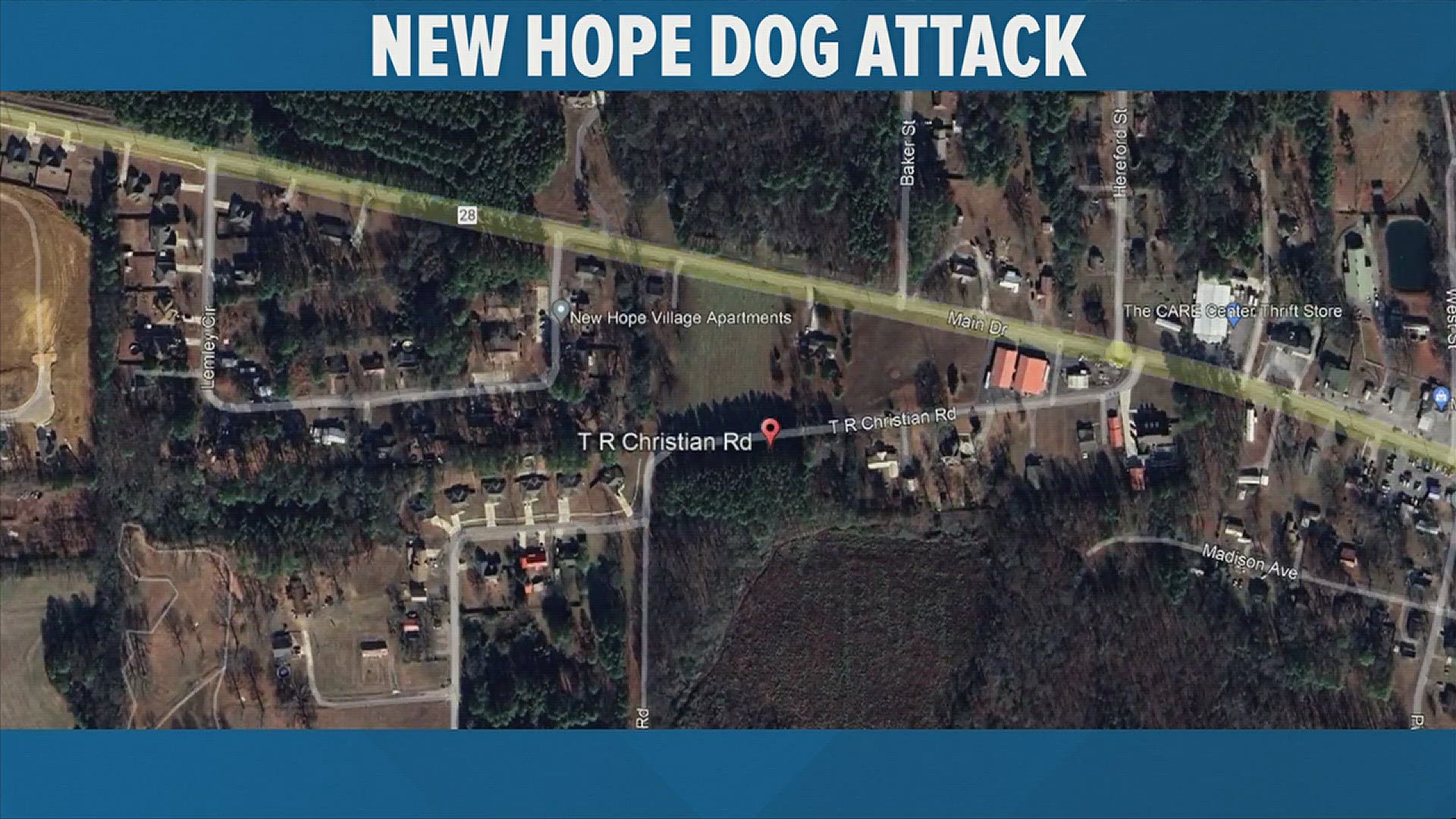 HEMSI confirms the dog attack happened at TR Christian Road, they say the call came in before 5:30 Friday evening. Unfortunately, the child was dead on scene.