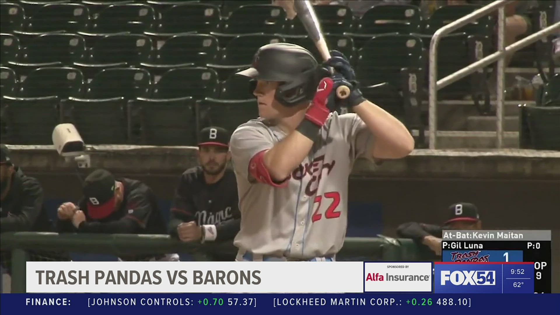 The Rocket City Trash Pandas rallied late to tie the game but were unable to produce in extra innings in a 3-2 loss to the Birmingham Barons