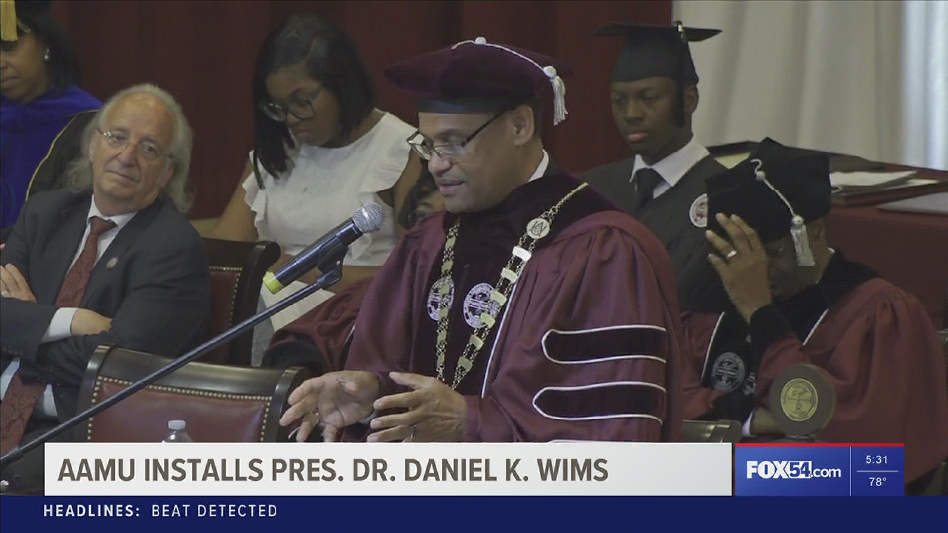 Dr. Daniel K. Wims is the 12th president of Alabama A&M University