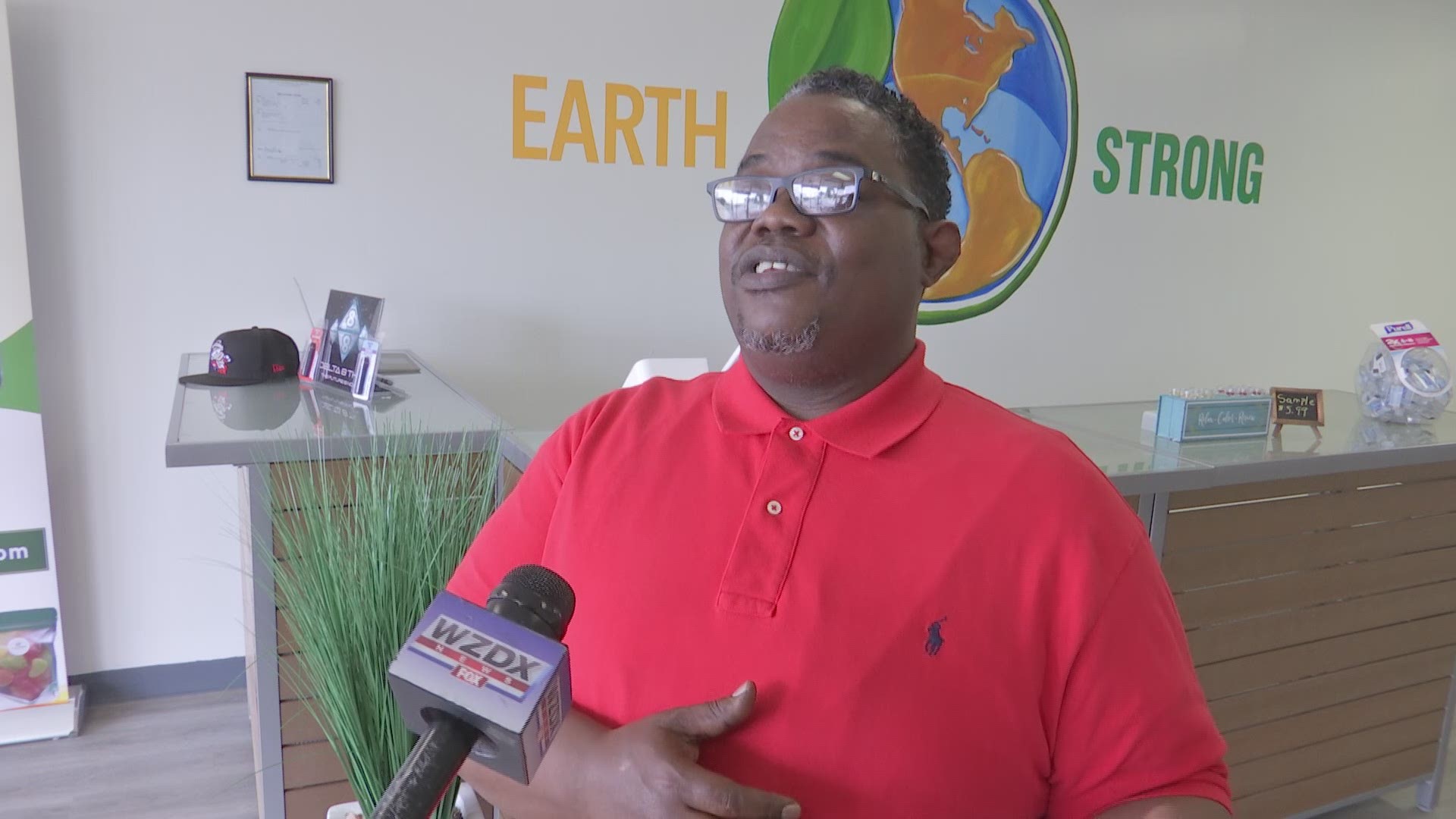 The owner of Earth Strong, LLC says he was inspired to begin selling CBD products because it helped he and his wife with anxiety and depression.