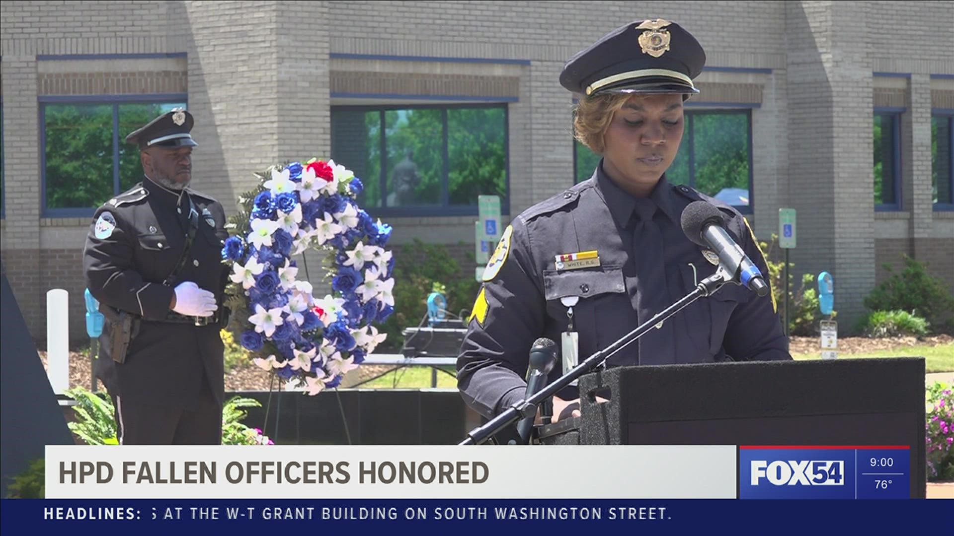 12 officers who lost their lives in the line of duty were honored.