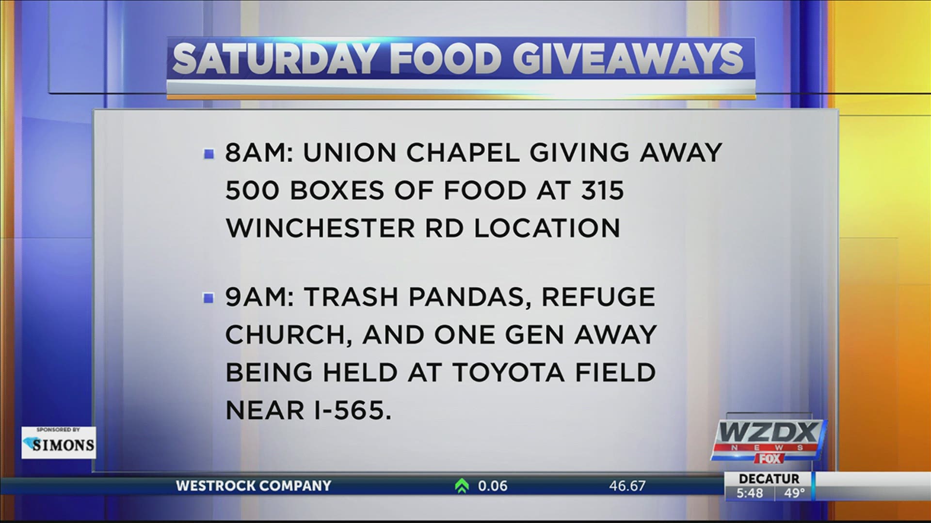 Need food help for yourself or your family? Two free grocery giveaways are happening on Sat., Jan. 23.
