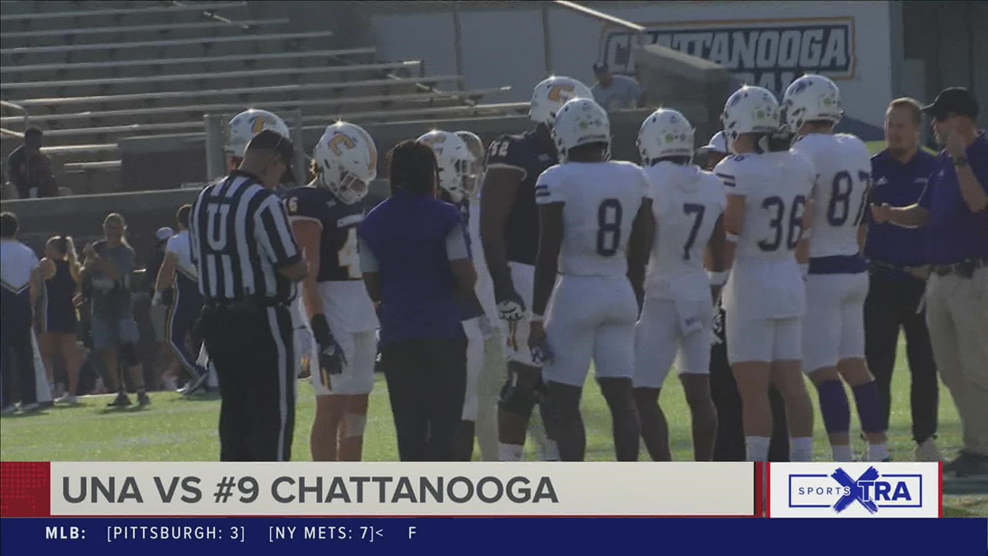 Preston Hutchinson threw for three touchdowns and ran for two more, leading Chattanooga to a 41-14 victory over UNA
