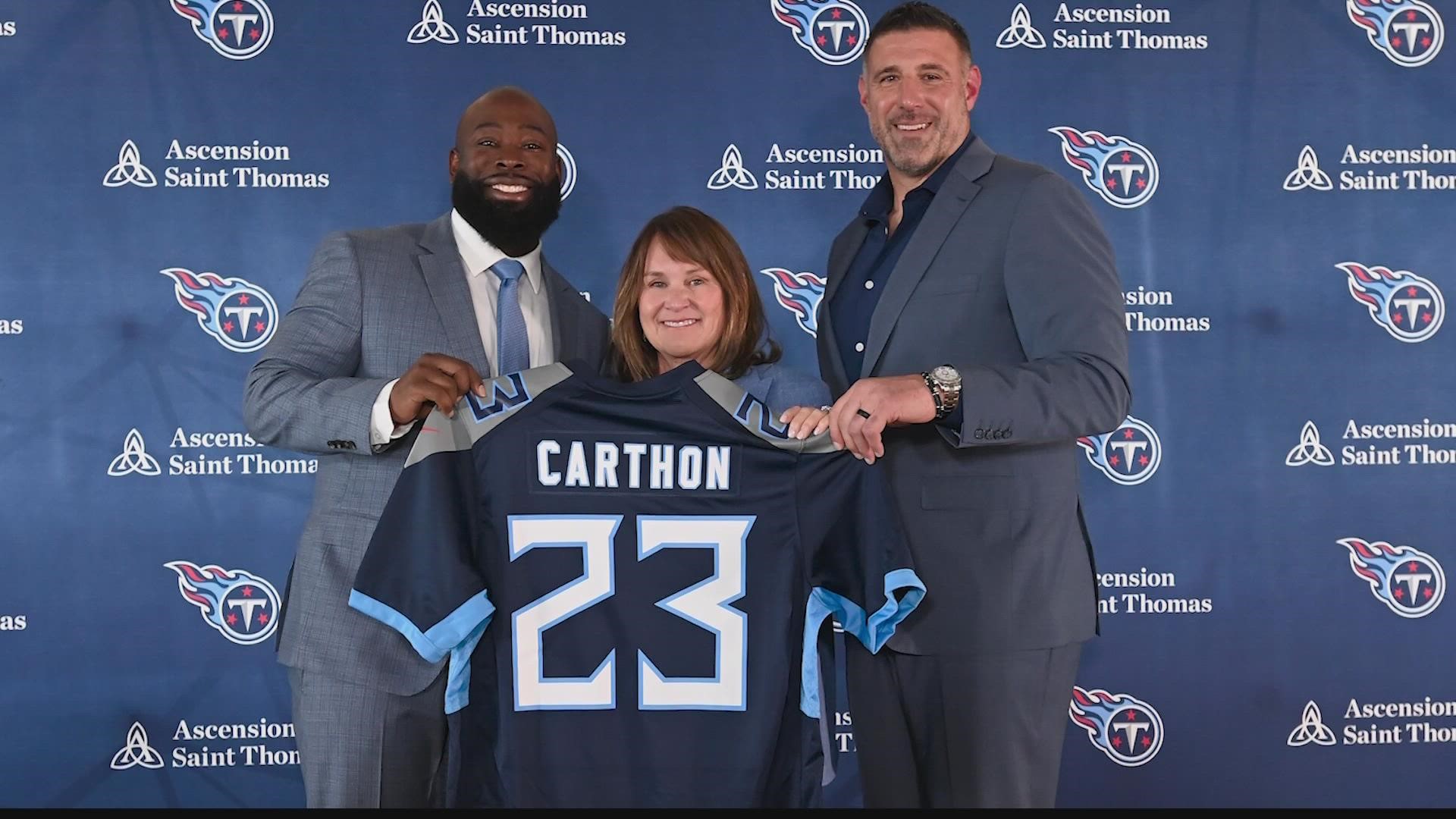 Ran Carthon says that he hasn't had time to contemplate the history and meaning of becoming the Tennessee Titans' first Black General Manager