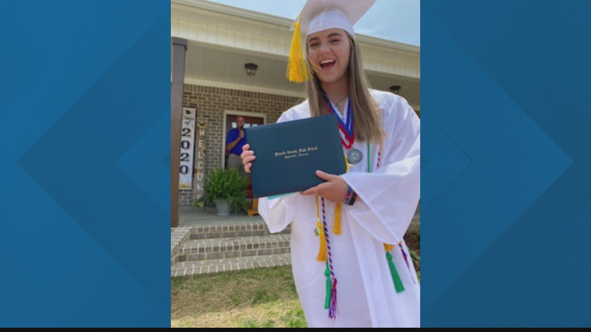 Smith is headed off to the army next week and will be missing her school's rescheduled graduation happening this summer.