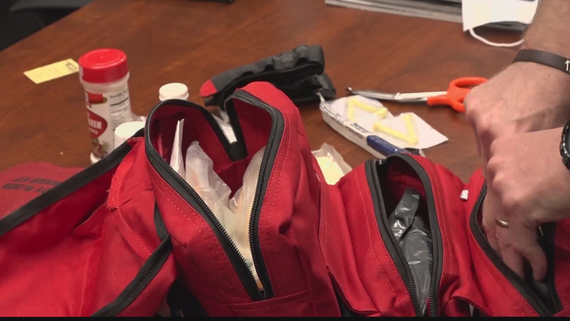 A local security and defense training company wants to educate people on how to properly use everything inside of a first-aid kit and emergency preparedness.