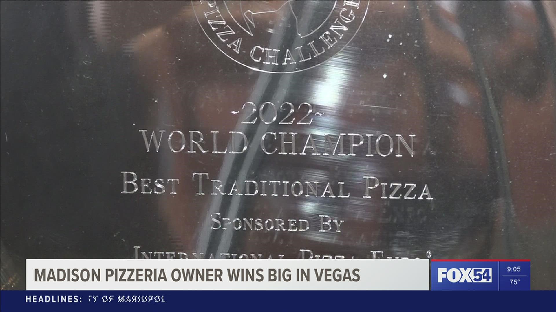 Pizzeria owner wins big in Las Vegas