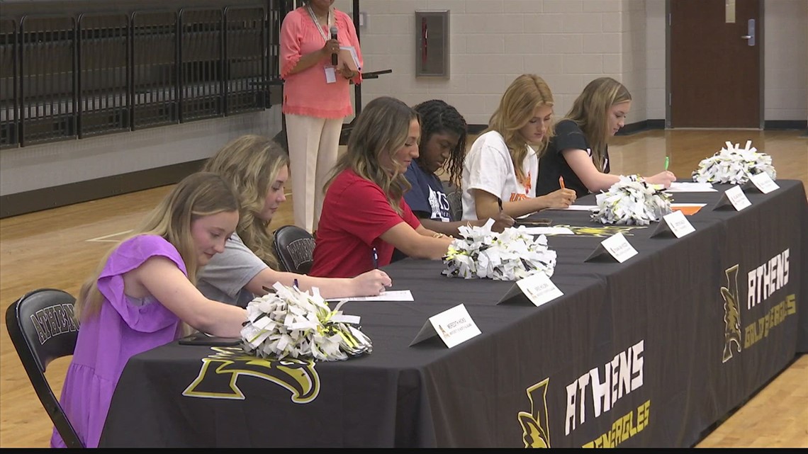 6 Athens seniors sign NLIs to 5 schools to play 4 sports