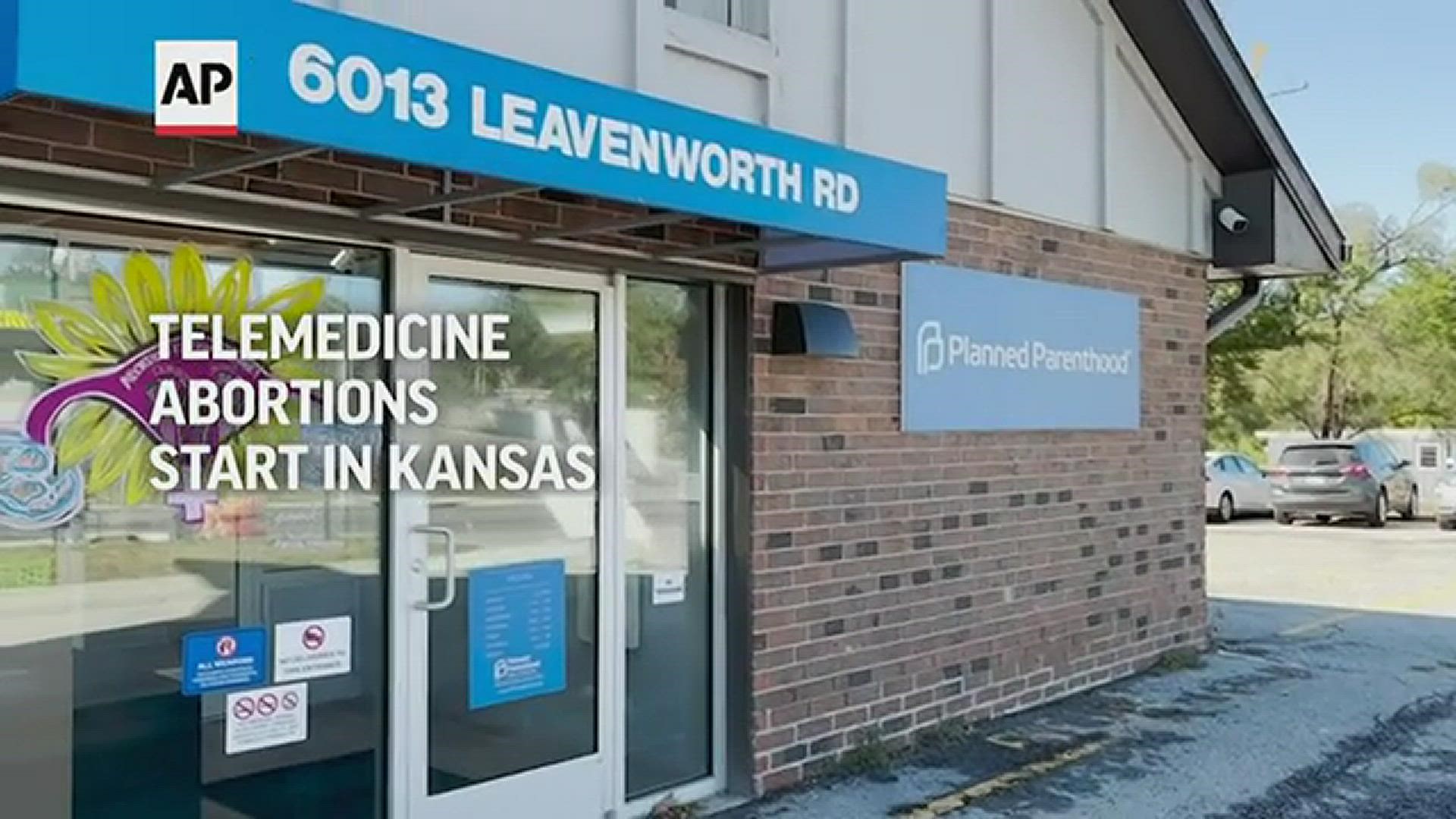 A Planned Parenthood affiliate says it has started teleconferences with off-site doctors for patients seeking medication abortions at one of its Kansas clinics.
