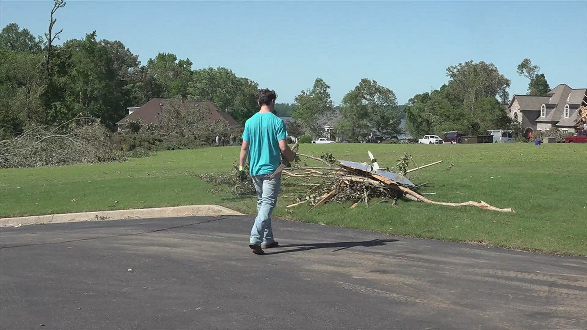 Students help Brigadoon tornado victims clean up and get on the road to recovery.