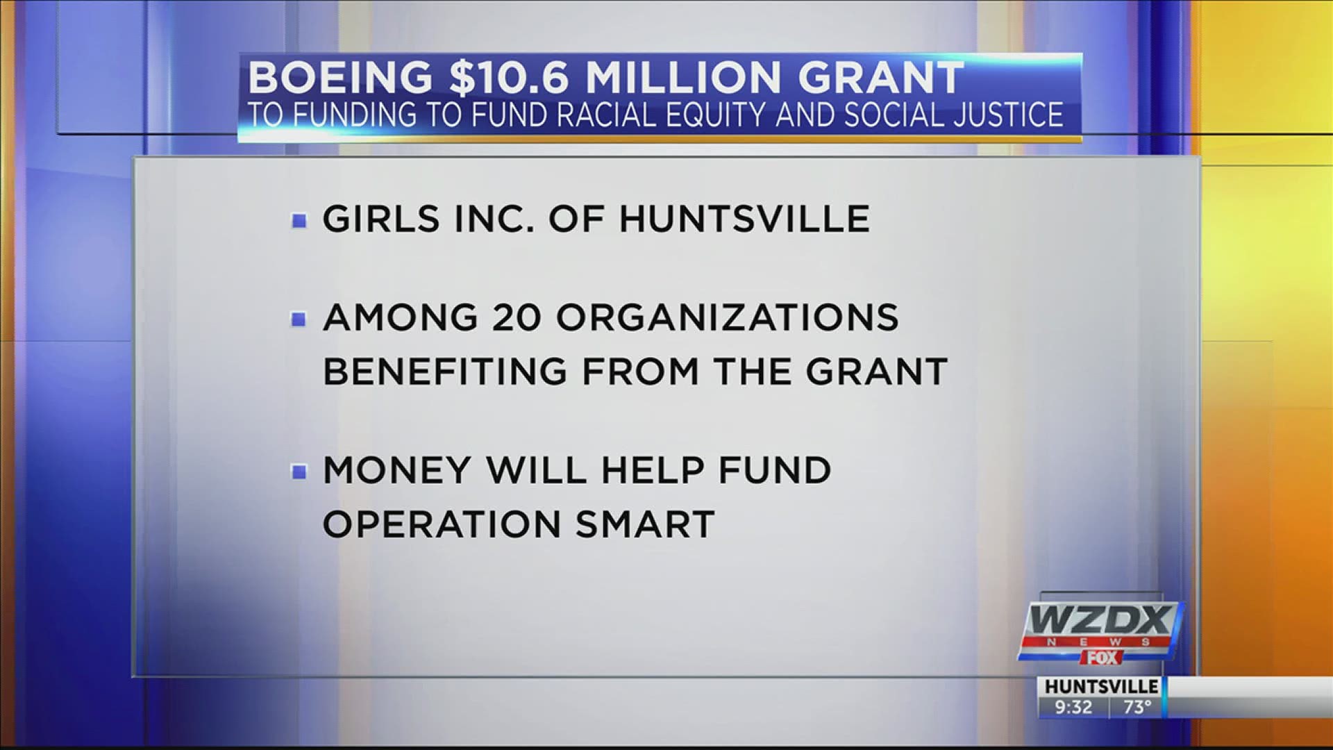 Operation Smart, operated by Girls, Inc. of Huntsville, will get a share of $10.6 million in grants from Boeing for its STEM education program for girls.