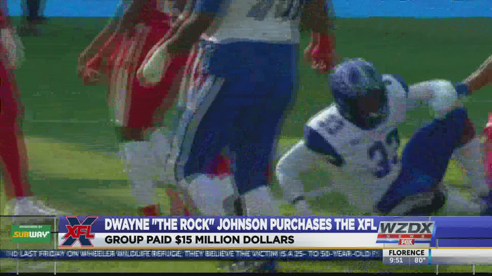 Dwayne The Rock Johnson, RedBird Capital Buy XFL for $15 Million