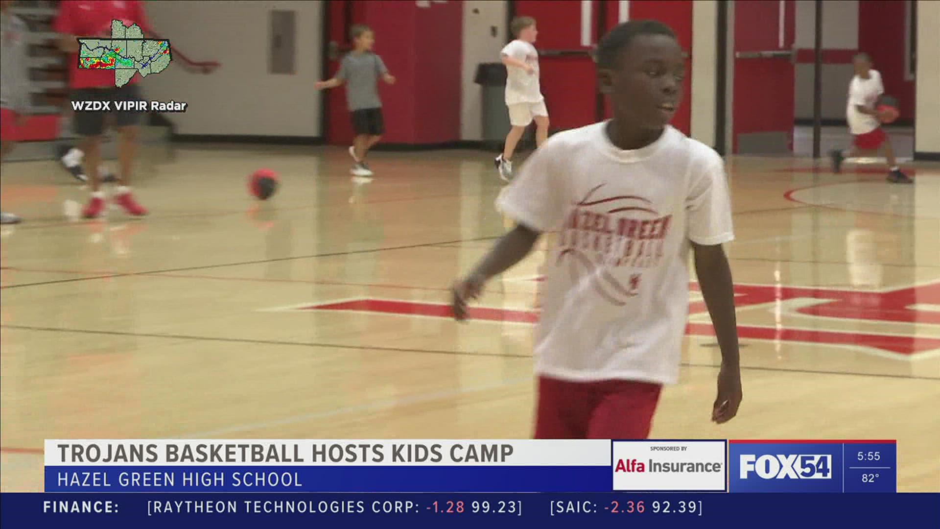 Jeremy Crutcher and the Hazel Green Trojans hosted a boys youth basketball camp this week.