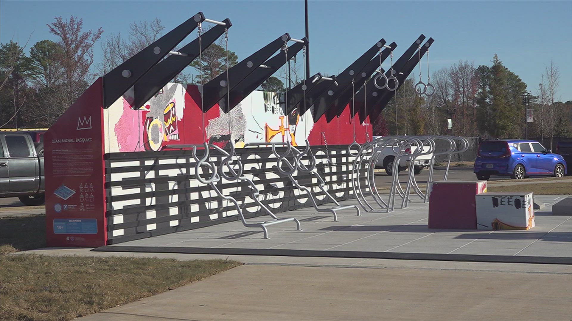 Park area space at the mixed-use development now doubles with Thursday's opening of Apollo Park.