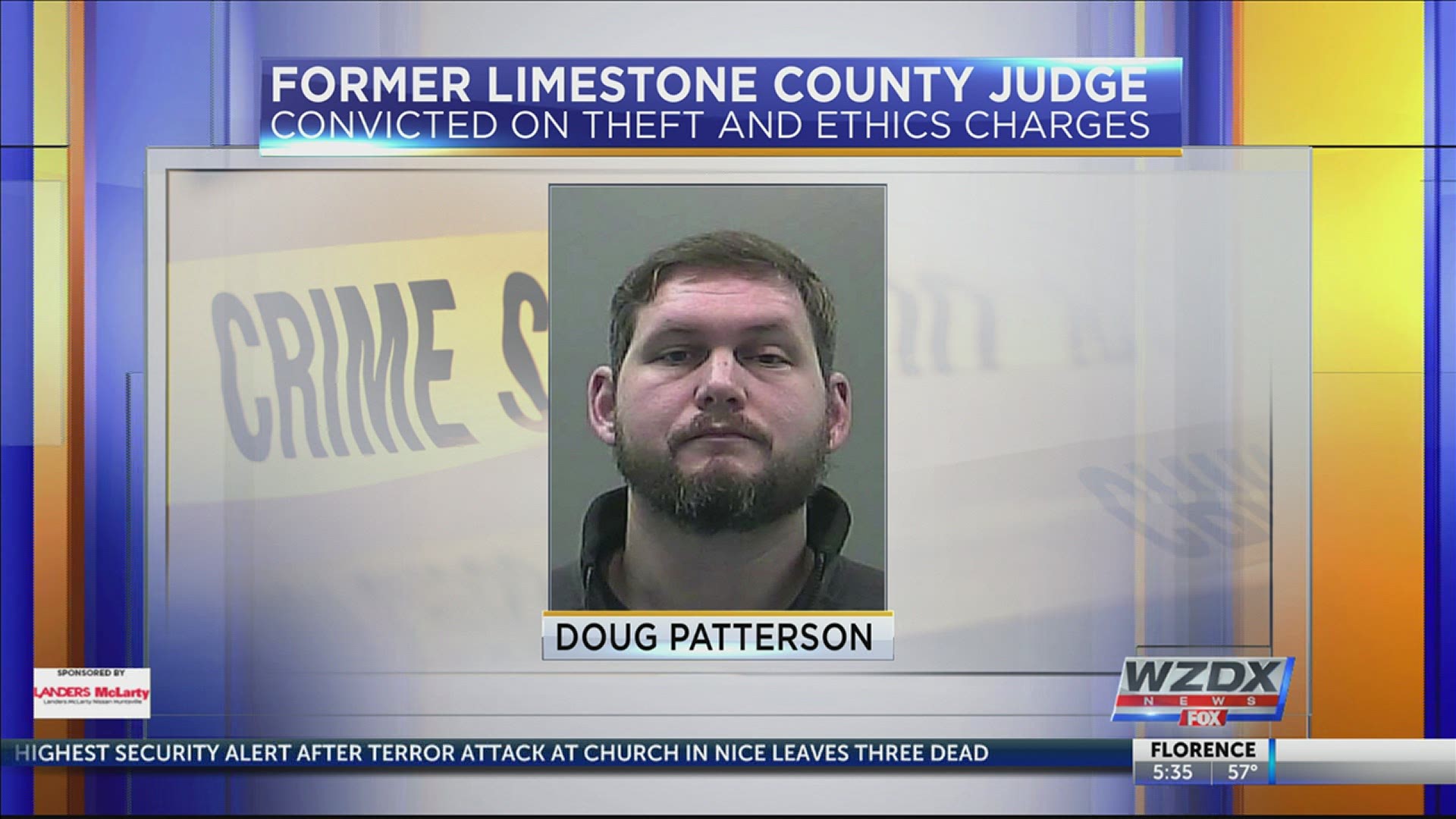 Former Limestone County judge Doug Patterson pleaded guilty to three felonies.