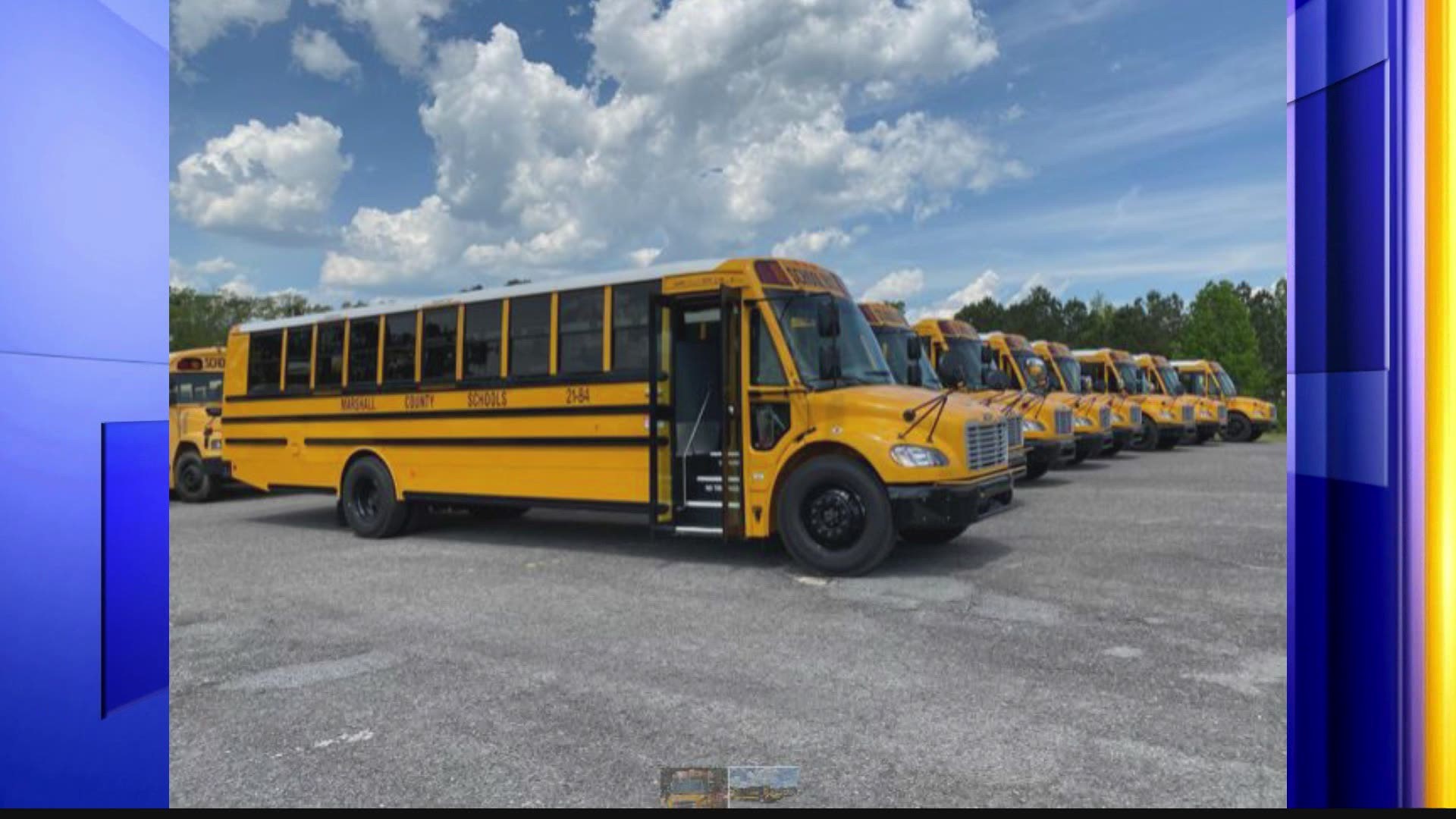 School might not be in session, but when it is, these students will have brand new buses.