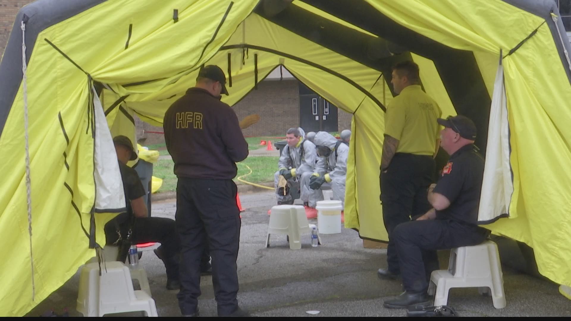 Local first responders are working together to prepare for terrorist events. Doing this training allows first responders to work with different equipment.