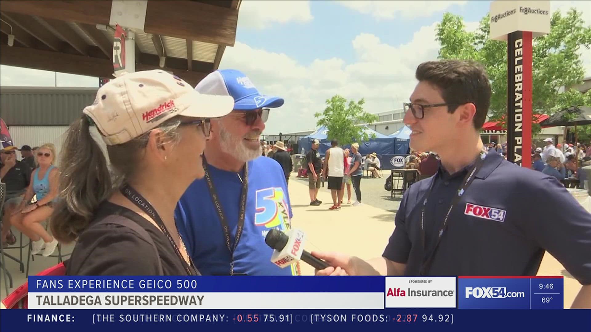 FOX54's Jonah Karp caught up with NASCAR fans at Talladega Superspeedway ahead of Geico 500.