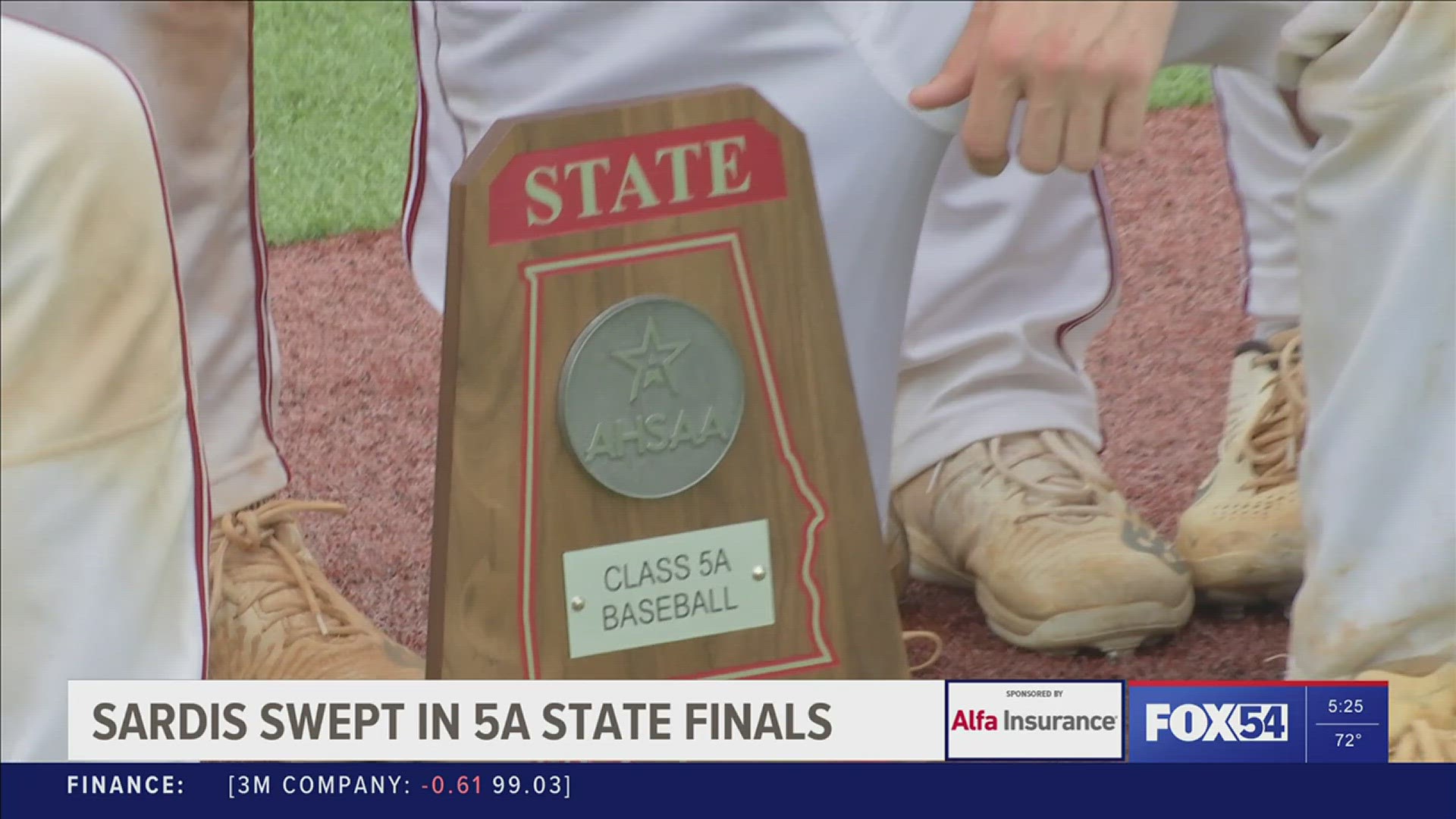 Allowing a later 2-run homer downs Sardis in the 5A baseball title game.