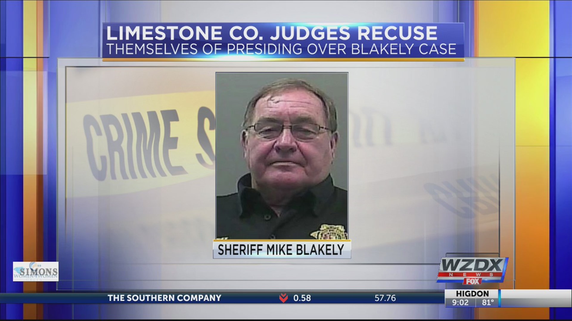All four Limestone County judges have recused themselves from presiding over Sheriff Blakely's case.