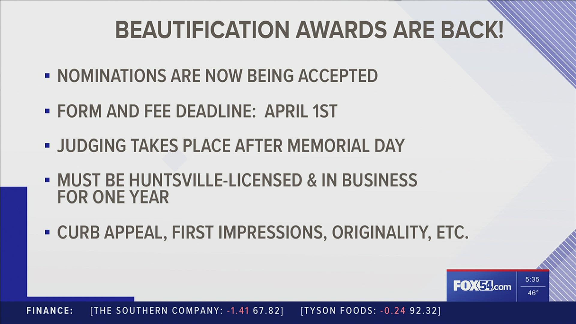 After a two-year absence due to COVID, the Huntsville Beautification Awards are back.