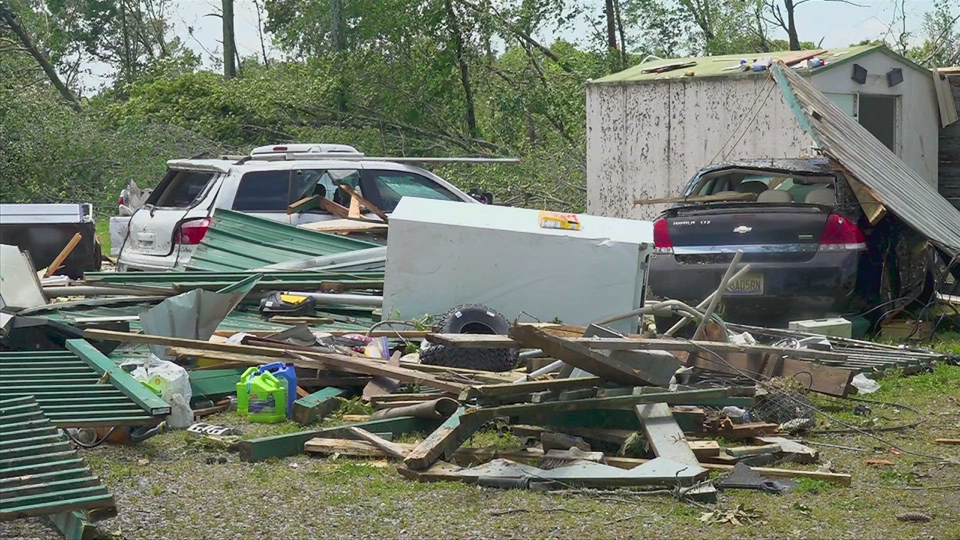 We check in on cleanup efforts in Madison, DeKalb and Jackson Counties. So far five tornadoes between EF-0 and EF-3 strength have been confirmed.