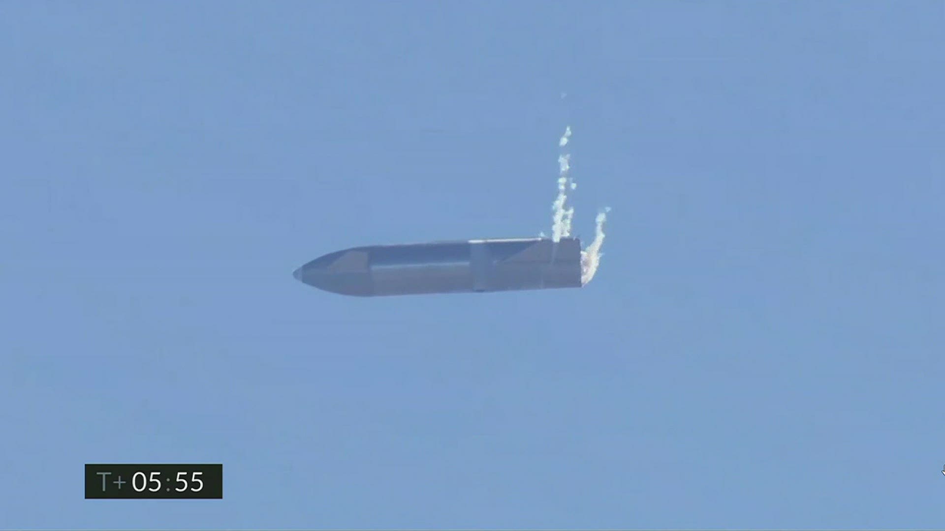 The SpaceX test flight on February 2 ended in an explosion.