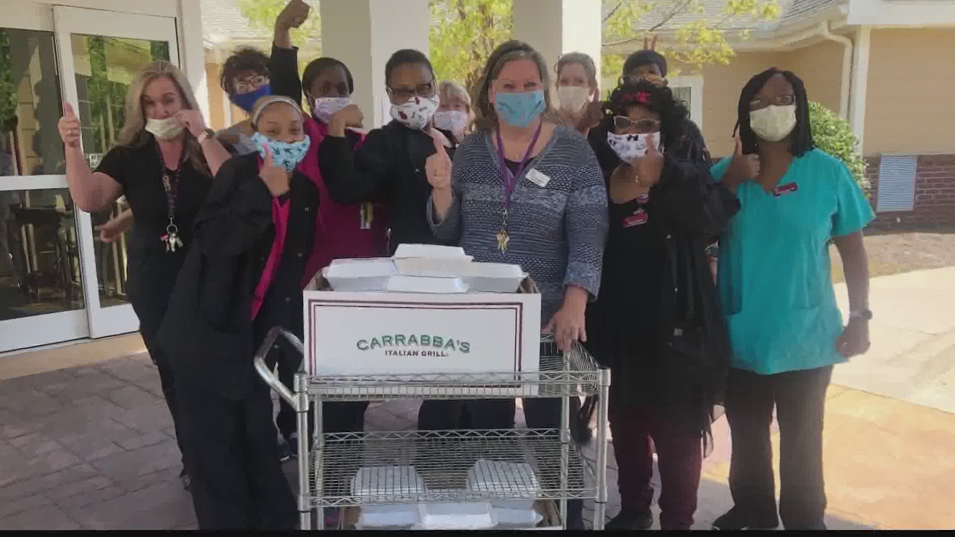 Carrabba's Italian Grill in Huntsville is delivering meals to local first responders, health care workers, and teachers.