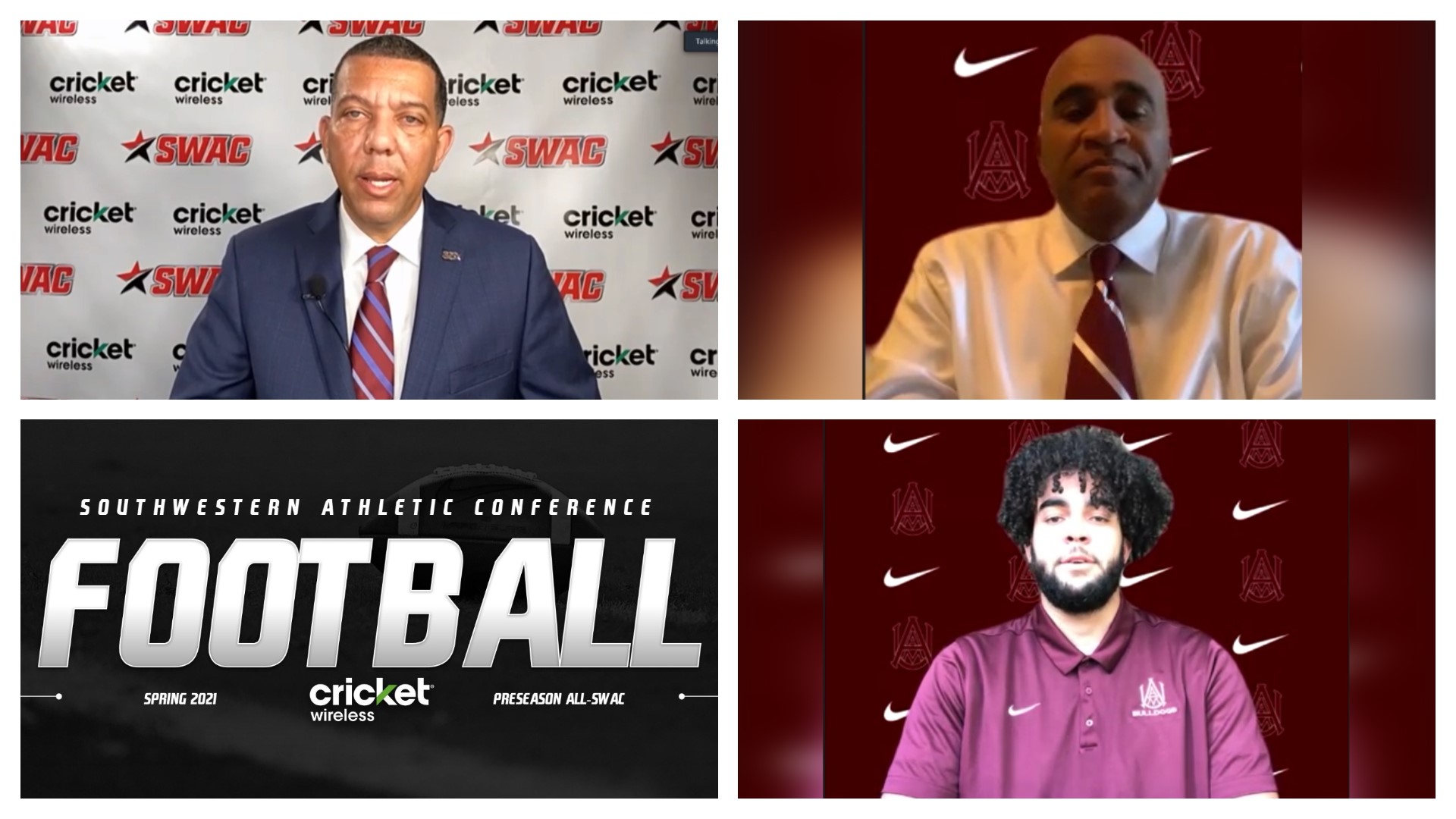 SWAC Virtual Football Media Days kicked off on Wednesday. Commissioner Dr. Charles McClelland and Alabama A&M coach Connell Maynor spoke about the upcoming season.